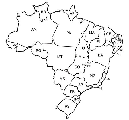 mapa do brasil